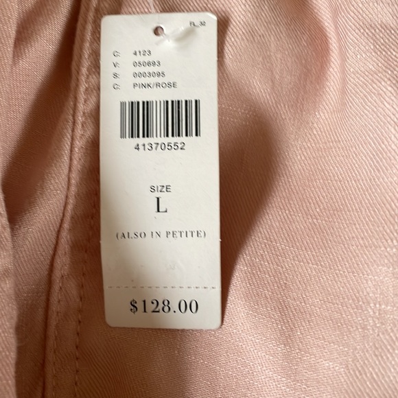 NWT Anthropology Elevenses Pink Rose Pants L - Picture 13 of 13